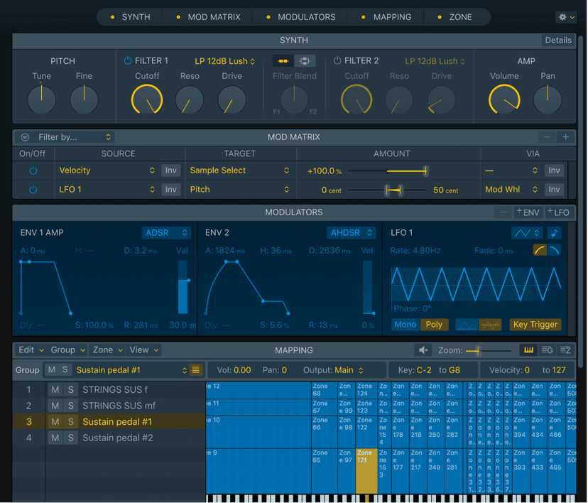 Logic Production course notes - Sampling: Sampler