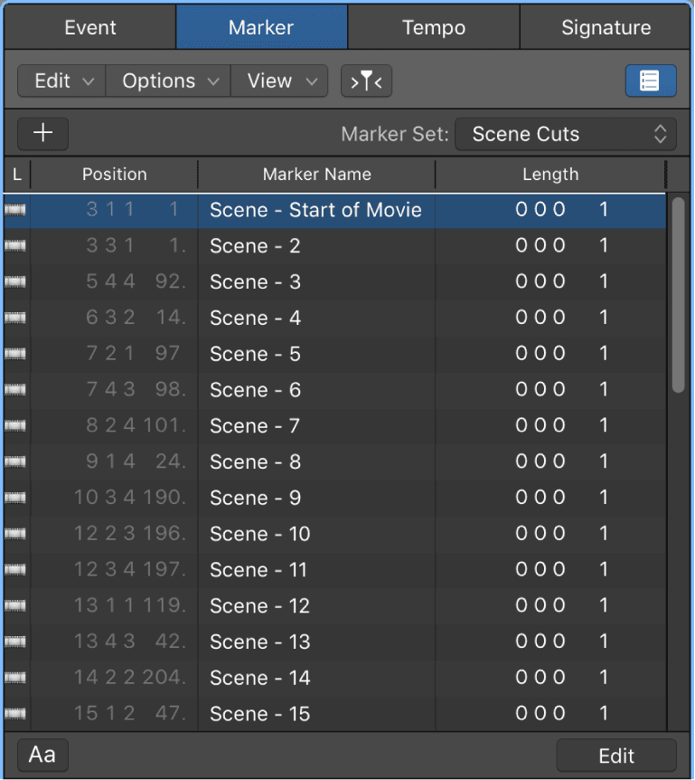 Logic Production course notes - Working with Video