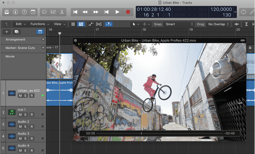 Logic Production course notes - Working with Video